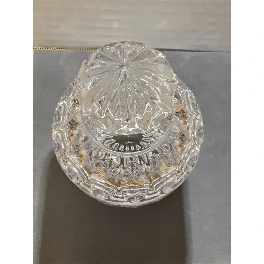Vintage Round Crystal Trinket Box 4